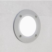 Faretti Da Incasso Per Esterno Fumagalli Leti 100 Round Grigio Opale Led Gx53 3w Cct Set 2c1000000lyg1k