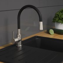 Furniture Limited - Grifo Mezclador De Fregadero Flexo Negro