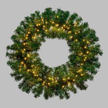 Couronne Sapin Lumineuse Ø60cm Moena À Piles 140 Led Blanc Chaud Smart Connect Lotti