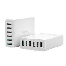 Blitzwolf - Bw-s15 Ladegerät Mit Schnellladeanschlüssen Schnellladegerät 60w, 6 Anschlüsse, Weiß