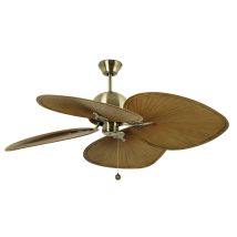 Faro Barcelona – Ceiling Fan – 132 cm Width – 4 Blades – 3 Speeds – Aged Gold Finish – 220-240 V