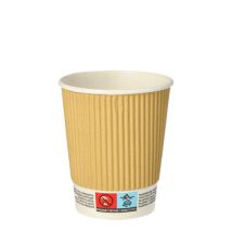 Bicchieri Di Carta, 0,2 L, Diametro 8 Cm, 9 Cm, Ripple Wall, 25 Pezzi