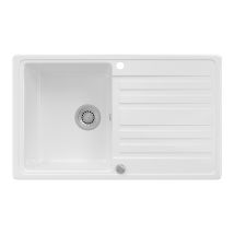Bergstroem - Fregadero Valencia, Blanco, 76.5 X 46 Cm Con Tendedero, Bergström