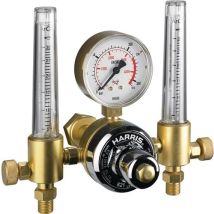 Harris Flaschendruckminderer 821-f Argon/co2 200bar Doppelflowmeter 30l/min