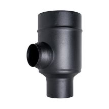 Tubo De Chimenea Coaxial Elemento Divisor Negro D. 100/150 Ce En Acero 316 Para Estufa De Pellet Hecho En Italia Uni 1856/2