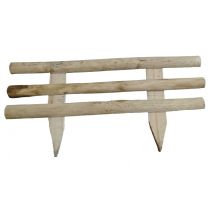 Paquete De 2 Unidades De Mini Cerca Circe Dim. 100xh30/50 Cm En Madera De Castaño Alce