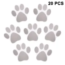 Lot De 20 Autocollants Antidérapants Pour Baignoire, Autocollants De Bain À Motifs De Pattes, Autocollants Pour Baignoire