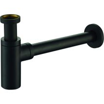 Ercos - Sifón Estándar En Negro Mate, Modelo Redondo Btscakvr40 Negro Mate