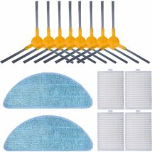 Kit Filtro Per Proscenic 830t 800t 820t 820s 14 Pezzi Spazzole Laterali E Panno