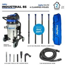 SkyVac – 85 Industrial 4 Pole Vacuum Cleaner – 240V – 150 inches Water Lift – 6m Hose – Professional Use