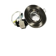 Enchufe Para Mr16 Led (12v) Blanco O De Metal Cepillado Color Del Soporte: Metal Cepillado