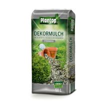 Dekormulch steingrau – 50 Liter – umweltfreundlich – für gesunde Pflanzenentwicklung – PLANTOP