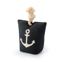 Fermaporta Decorativo Blu Navy – 19x15x9 cm – 1 kg – Tessuto Poliestere Imbottito – INOFIX