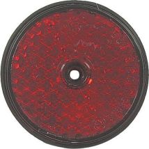 Rückstrahler rot Mittelloch 60mm – Sicherheitsmarkierung für Baustellen – einfache Montage – AJ.BA