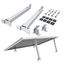 Nuasol - Soporte Elevado Para Módulos Solares Balcón Cubierta Plana Fachada Fv Plata
