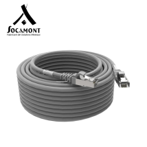 Cordon Rj45 Gris Cat6a Surmoulé Ftp 100 Ohms Lsoh - Longueur - 15 Mètres
