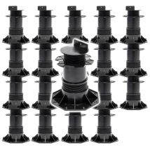 Xpotool - Juego De 20 Bases Regulables Para Terraza Carga Máxima 2700kg Ajustable En Altura 140-210mm
