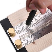 Briday - High Precision Woodworking T Ruler, Scribing Ruler Carpentry Marking Tools (300mm)