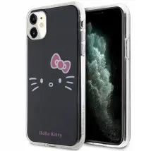 Hello Kitty Hkhcn61hkhlk Iphone 11 / Xr 6.1 Schwarze/schwarze Hartschalen-hülle Iml Kitty Face