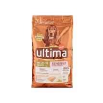 Ultima Crocchette Cani Medium Sensibile Salmone 1.5kg Monoproteina