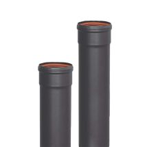 Tubo Smaltato M-h 850°c- Ø80 Mm - 0,50 Metri Per Conduzione Fumi Di Stufe E Caminetti A Pellet