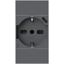 P40 USB Steckdose 3A Typ-C – Schwarz – Bticino Living Now – Modular – 4,5cm x 4,5cm x 5,2cm