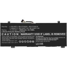 Coreparts Laptop Battery For Lenovo 43.78wh Li-ion 15.36v 2850mah , 5b10t09079, 5b10t09081, 5b10w67194, (43.78wh Li-ion 15.36v 2850mah Black For 