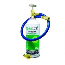 Pack De Gaz Réfrigérant Écologique 226gr – Remplace R22/r32/r407/r290/r410a – Manguera Avec Clé – Liaison Frigorifique – Todoelectrico