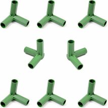 Jalleria - Greenhouse Frame Connector, Greenhouse Frame Furniture Connectors, 10 Garden Frame Connecting Accessories 16mm Stable Support For 