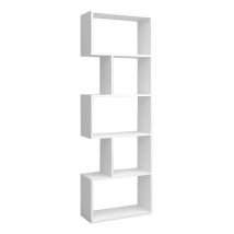 Librería Estantería Neón Blanco Mate 5 Estantes 181x60x25 Cm