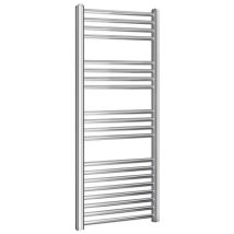 Gerader Heizkörper 800 H – Chrom 450 – L 500 – 3 Befestigungselemente – 22 mm Durchmesser – 8 bar