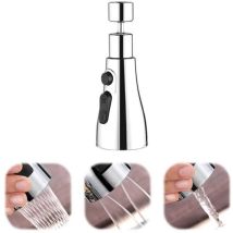 Bec De Robinet Pivotant À 360°, 3 Modes, Écrou De Conversion, Rondelle, Bague D'Origine, Accessoires Universels, Robinet De Cuisine En Acier 