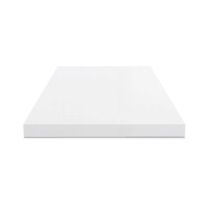 Piano Tavolo Quadrato Truciolare Bianco 80x80x4h