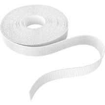 Kabeldirekt - 12,5 Mm X 5m Fascette Fermacavo (con Micro Ganci, Fibre Sintetiche, Lunghezza Regolabile Individualmente, Per Disposizione, 