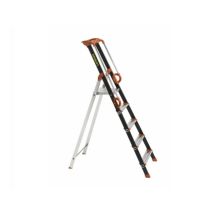 Alu-stufen-stehleiter Pro Up Centaure 5 Stufen Gebördelt - Arbeitshöhe 2,99m - 239205