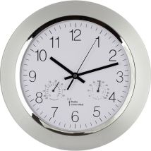 56004 Funk Wanduhr 34 Cm X 5 Cm Silber - Eurotime