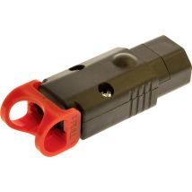 Kash Pa130100bk Connettore Iec Spina Dritta Tot Poli: 2 + Pe 10 A Nero 1 Pz.