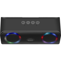 Defender Q1 Tragbarer Stereo-Lautsprecher Schwarz 10W – Bluetooth 5.3 – 1200 mAh Akku – FM-Radio – 5,5 h Akkulaufzeit – 540 g