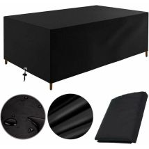 Garden Furniture Cover 200x100x75cm Protection Tarpaulin Garden Table Outdoor Furniture Waterproof Windproof Anti-uv Cold Resistant Furniture Cover 