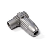 Conector Antena Coaxial Hembra Acodado Metalico Axil