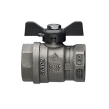 Valvola A Sfera A Passaggio Totale Ff Farfalla In Alluminio 1/2 Dn 15 Pn 40rb