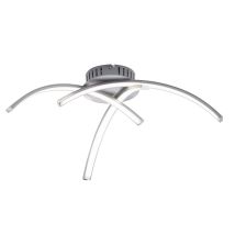 Justlight Led Deckenleuchte Valerie Stahl, Ø 40 Cm Deckenleuchte