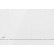 Alca Flat - Control De Descarga, Acero Inoxidable/blanco Brillante Fun-white