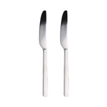Set 2 Unidades Cuchillo Acero Inoxidable Reciclado Brillo Earth Sg7779 San Ignacio