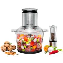 Rommelsbacher - Mz 800 Picadora Eléctrica De Alimentos 2,7 L 800 W Negro, Acero Inoxidable