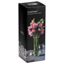 Minimalistische Blumenvase – Innovativer Vasenschöpfer für Tassen und Schüsseln – Metall/Kunststoff – Gold/Grün – 8x8x22 cm