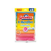 Mikrofaser-trockentücher Sammlung Vielzweck Packung X8 - Spontex