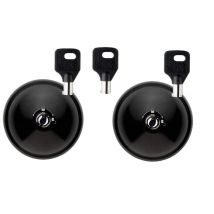 Meroni - Ufo³ Smart Duo Schloss Schwarz Für Heck- Und Seitentür + 3 Schlüssel - 8090s223pn