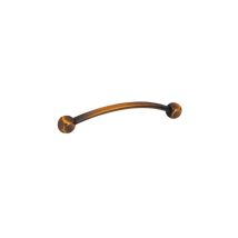 Siro - Mango Para Muebles Zamak - 140 X 86 Mm - Latón Antiguo Cepillado