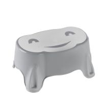 Peldaño ergonómico BABYSTEP Gris Encantador – Seguridad antideslizante – Diseño divertido – Ideal para baño y cocina